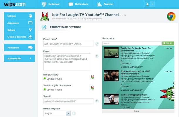 wips 1 هل تريد عمل اضافتك الخاصة لمتصفح كروم في اقل من دقيقتين اليك الطريقة