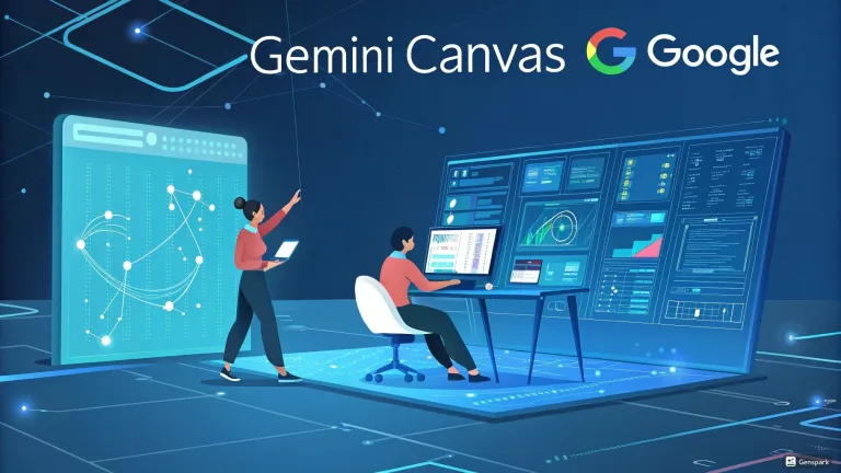 ميزة “Gemini Canvas” من جوجل: ثورة في إنشاء المحتوى الرقمي وتطوير مواقع الويب